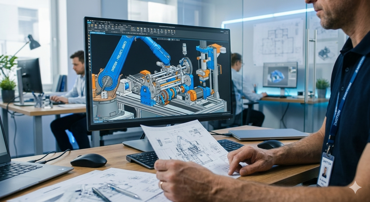 Projektowanie maszyn produkcyjnych – od koncepcji 3D po optymalizację OEE